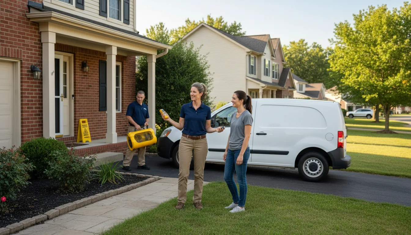 Residential water damage restoration in Bunn, NC